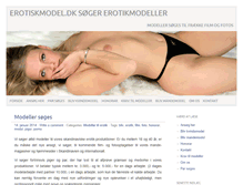 Tablet Screenshot of erotiskmodel.dk